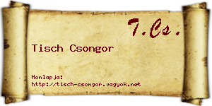 Tisch Csongor névjegykártya